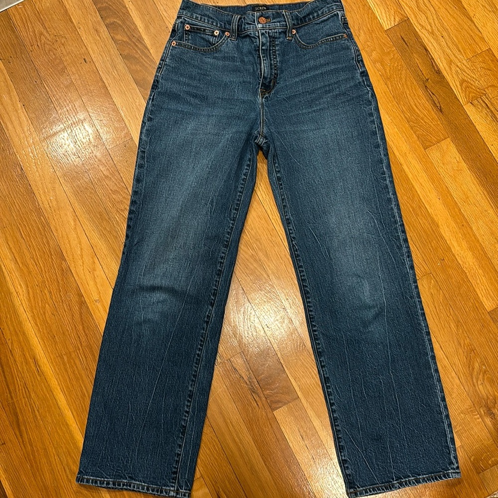 J. Crew Full Length Wide Leg Jeans Size 26